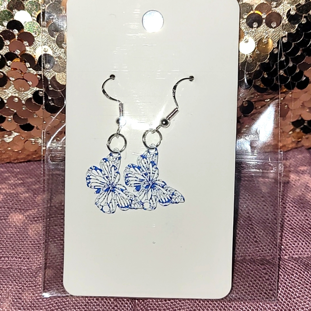 Delicate butterfly earrings